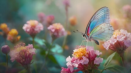 Obraz premium butterfly on a flower
