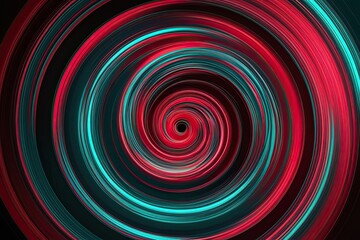 Fototapeta premium Dynamic Swirling Pattern Display Innovative Digital Visualization in Red and Blue Colors