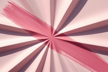 Soft Pink Pastel Brushstroke with Shadow on Vibrant Background