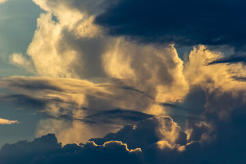 beautiful sky and clouds at sunset