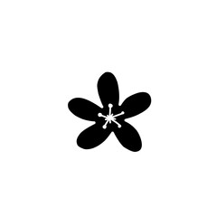 cherry blossom silhouette icon