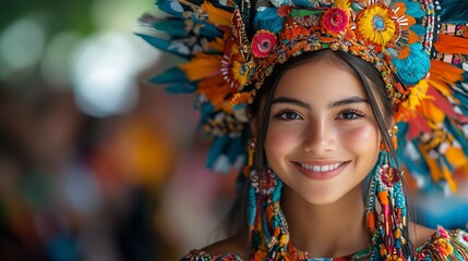 Lively cultural festival traditional clothing music dancing colorful decorations