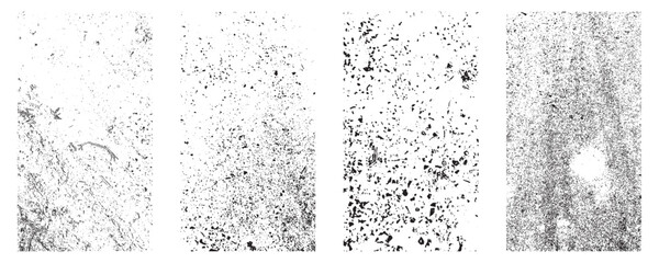 Set of Black and white grunge with a textured background