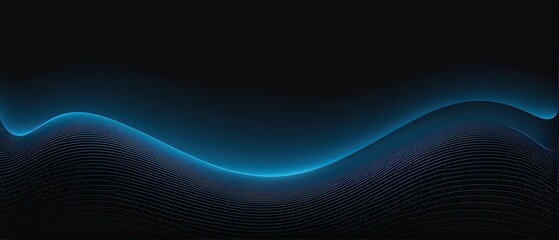 Wave gradient blue to black background