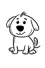 Adorable Cartoon Puppy