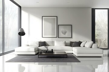 clean modern living room