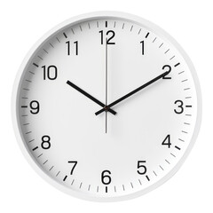 Fototapeta premium wall clock isolated on transparent white background, clipping path