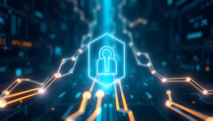 Naklejka premium background with circuit board