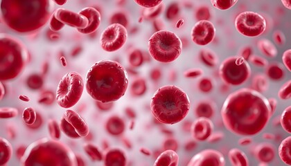 blood cells flowing through vein