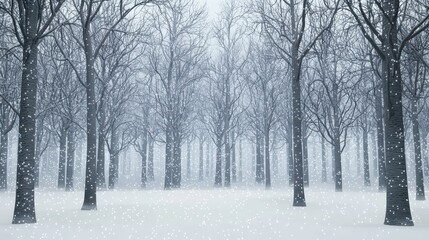 Snowy Forest Winter Wonderland