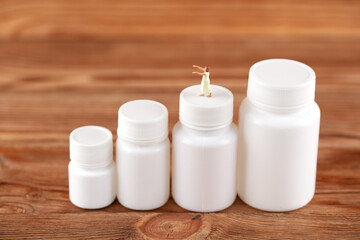On the medicine bottle of a sleepwalker in the miniature world
