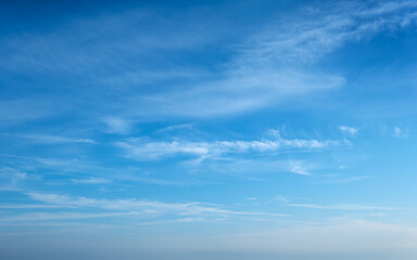 Obraz premium Peaceful and serene sky with clouds background