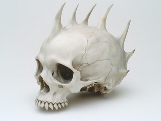 Obraz premium Skull with Animal Ears Ears shaped like various animals