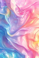 Obraz premium Dreamy Pastel Swirls: Abstract art featuring a mesmerizing blend of pastel colors, creating a fluid and dreamy visual experience. Perfect for designs needing a touch of whimsical elegance.