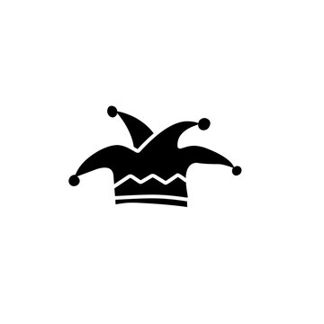recommend clip art: jester hat silhouette icon