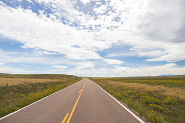Fototapeta premium Sky and field landscape