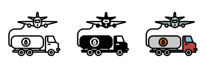 Refueling Tanker icon, an aircraft designed to refuel other aircraft mid-flight, extending their operational range and mission duration.