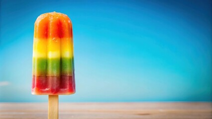 Colorful and refreshing ice lolly on a hot summer day, summer, treat, frozen, dessert, fruity, delicious, cold, popsicle, stick