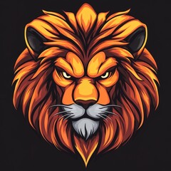Obraz premium Majestic Lion with Fierce Gaze