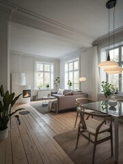 Fototapeta premium living room interior