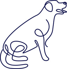 Line Art Animal Illustration