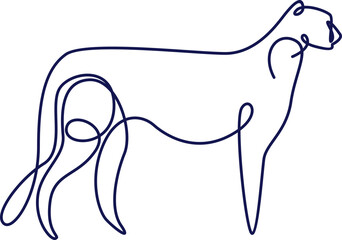 Obraz premium Line Art Animal Illustration