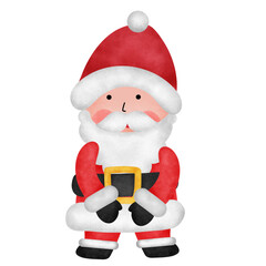 Cute santa claus cartoon.