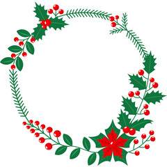 Christmas frame and borders.Hand drawn