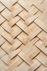 Luxurious 3D wallpaper with embossed bronze geometric patterns on a soft beige silk background