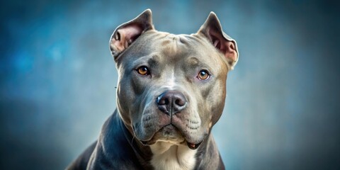 Close up of a beautiful blue pitbull dog with a shiny coat, blue, pitbull, dog, close up, animal, pet, breed, canine, shiny