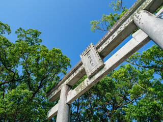 萩市松陰神社の鳥居