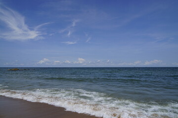 sea, ocean, sky, water, clouds, nature, horizon, clouds, beach, landscape, blue, waves, seascape, sun, sunset, coast, cloudy,