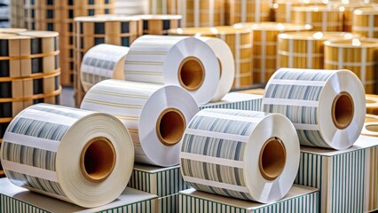 Barcode labels on rolls for use in inventory management and product identification , barcode, labels, rolls