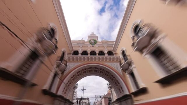Correos post office arch in guatemala city zone 1