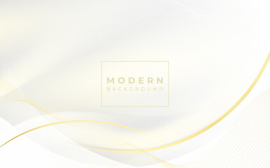 modern background, geometric, gray and white gradations, gold elements, luxury.blurred.eps 10