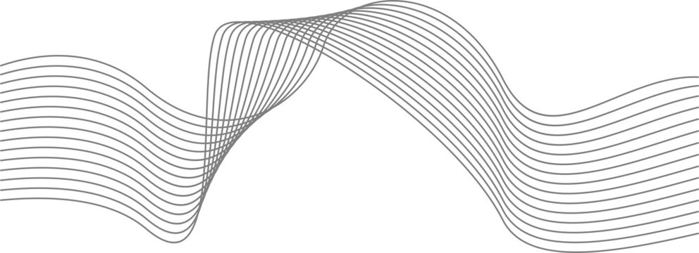Minimalist Abstract Line Wave