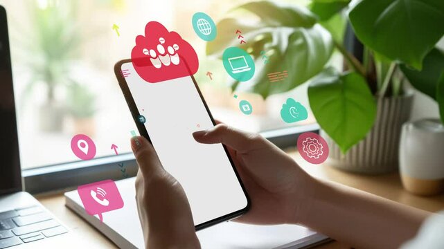 Omni Channel Technology Of Online Retail Business Method. Multichannel Marketing Video