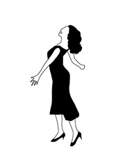 歌いあげるミュージカル女優　 png