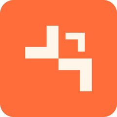 Fototapeta premium Modern Minimalist Geometric Sticker