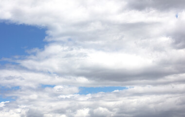 blue sky and white clouds sky material