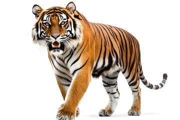 Obraz premium tiger on white background