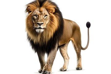 Obraz premium lion on white background