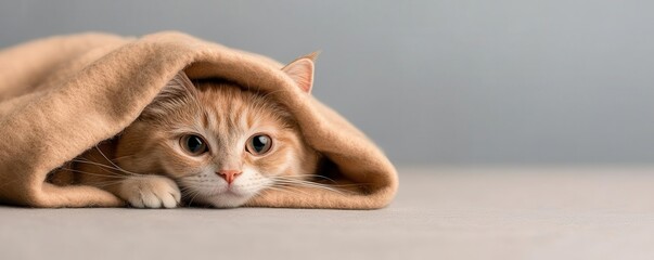 Naklejka premium depression mood, symptoms, Cats in Blankets