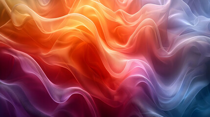 Fototapeta premium Abstract Background with Wavy Lines and Gradient Colors