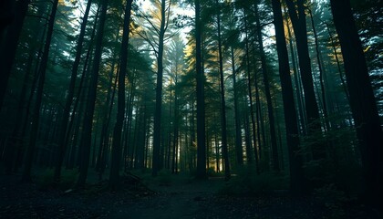 Obraz premium Enchanted Forest Light