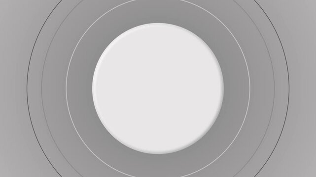 立体的な丸から波動が出てくるかわいいアニメーションです