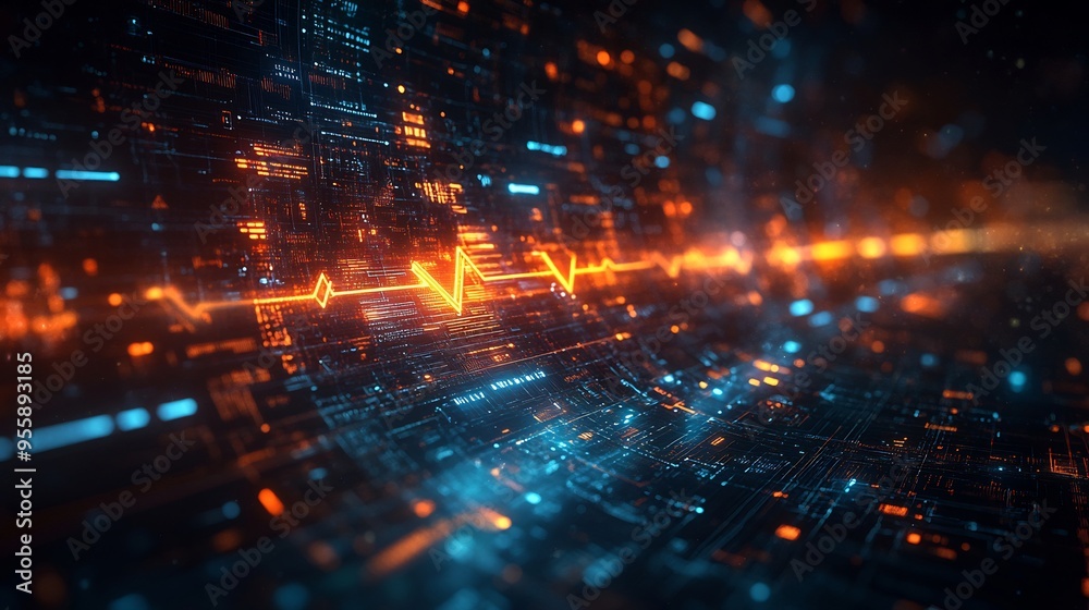 Canvas Prints technology development roadmap phases arrows and futuristic design