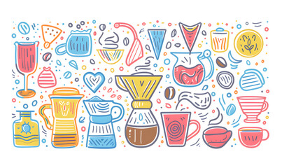 Pictures of coffee and coffee beans, coffee plants