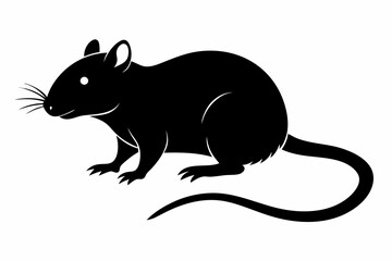 rat silhouette, Mouse silhouette vector, rat icon