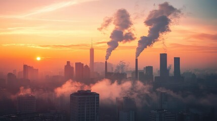 Fototapeta premium Net Zero and Carbon Neutral Concepts Net Zero Emissions Goals Weather neutral long-term strategy with generative ai